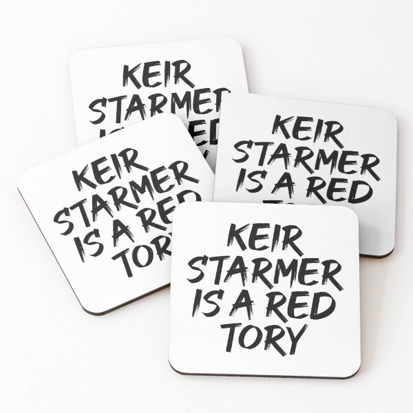 Item preview, Keir Starmer Is A Red Tory - Labour, Anti-Keir, Anti-Tory, Margaret Thatcher, Political, Politics, Anti-Government, Anti-Thatcher - Blackout Design designed and sold by LittleBitDarker.