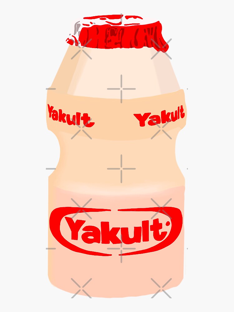 "Yakult korean yogurt drink sticker" Sticker for Sale by Oddreyjackson