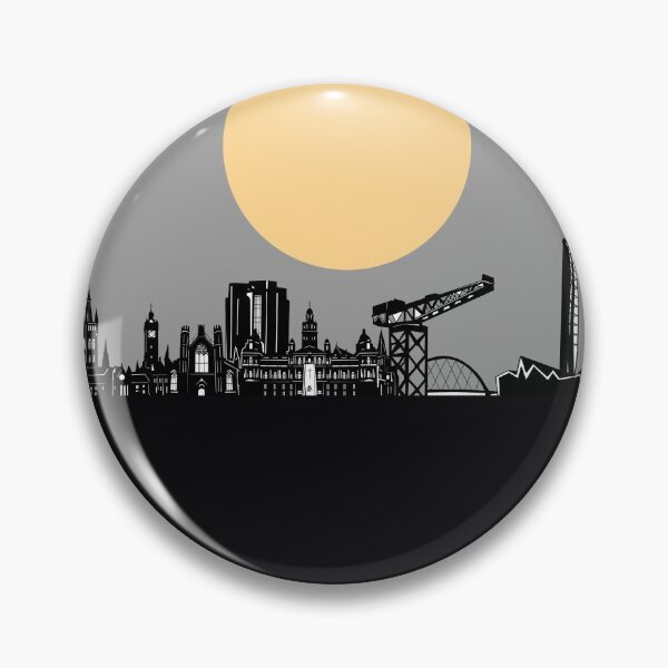 Item preview, glasgow skyline minimal designed and sold by BekimART2.