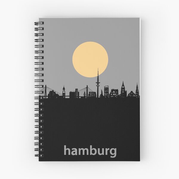 Item preview, hamburg skyline minimal designed and sold by BekimART2.