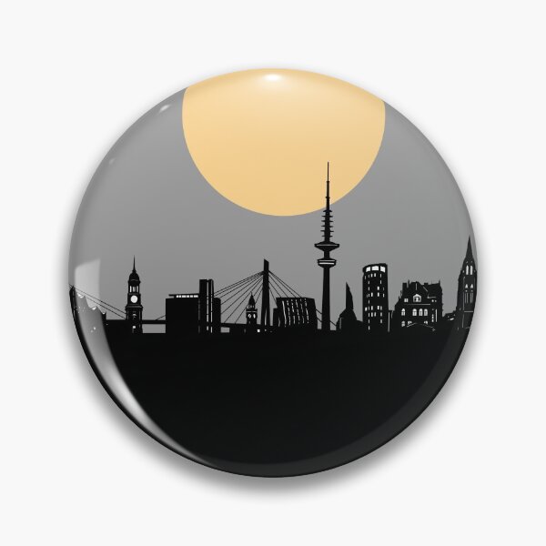 Item preview, hamburg skyline minimal designed and sold by BekimART2.