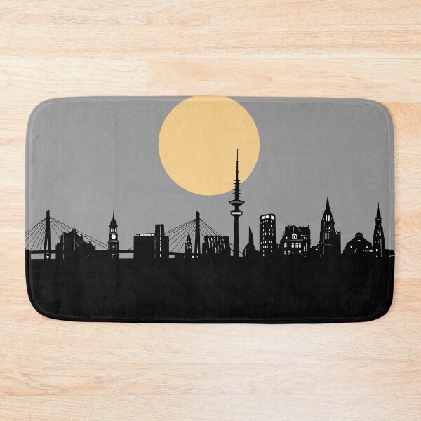 Item preview, hamburg skyline minimal designed and sold by BekimART2.