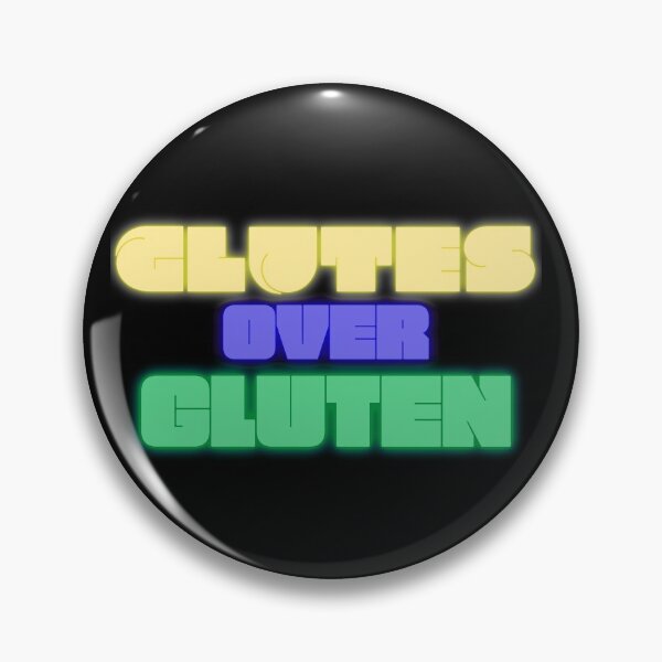 Item preview, Glutes Over Gluten - Yellow/Blue/Green designed and sold by miTeless seDign.