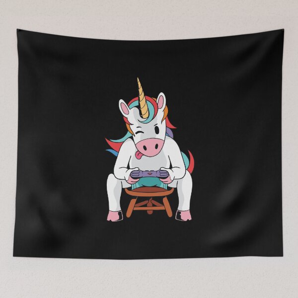 Item preview, Cute Unicorn Gamer  designed and sold by OnepixArt.