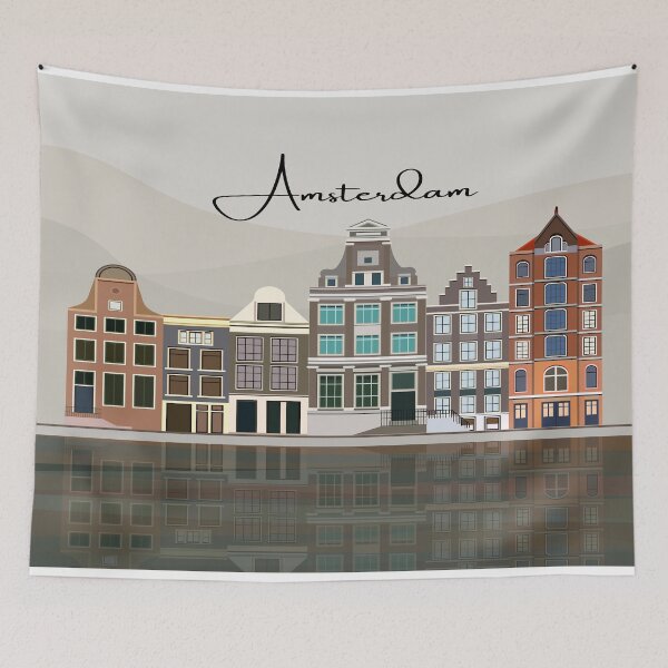 Artikelvorschau, Amsterdam-Skyline | Ich liebe Amsterdam entworfen und verkauft von Deni2000.