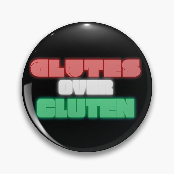 Item preview, Glutes Over Gluten - Maroon/White-Grey/Green designed and sold by miTeless seDign.
