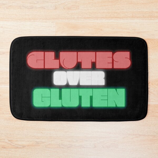Item preview, Glutes Over Gluten - Maroon/White-Grey/Green designed and sold by miTeless seDign.