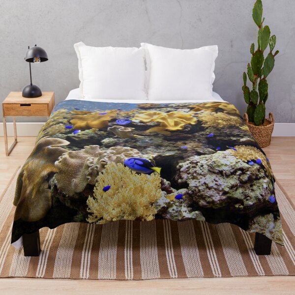 Item preview, Ocean Calling - Blue Tangs in Coral Reef designed and sold by CheraeLynn.