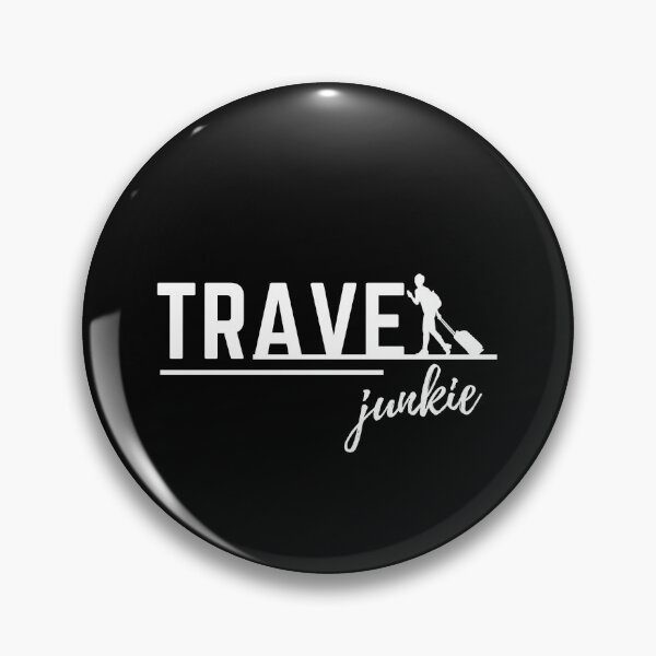 Item preview, Travel junkie white text collection designed and sold by YOURTHINGZ.