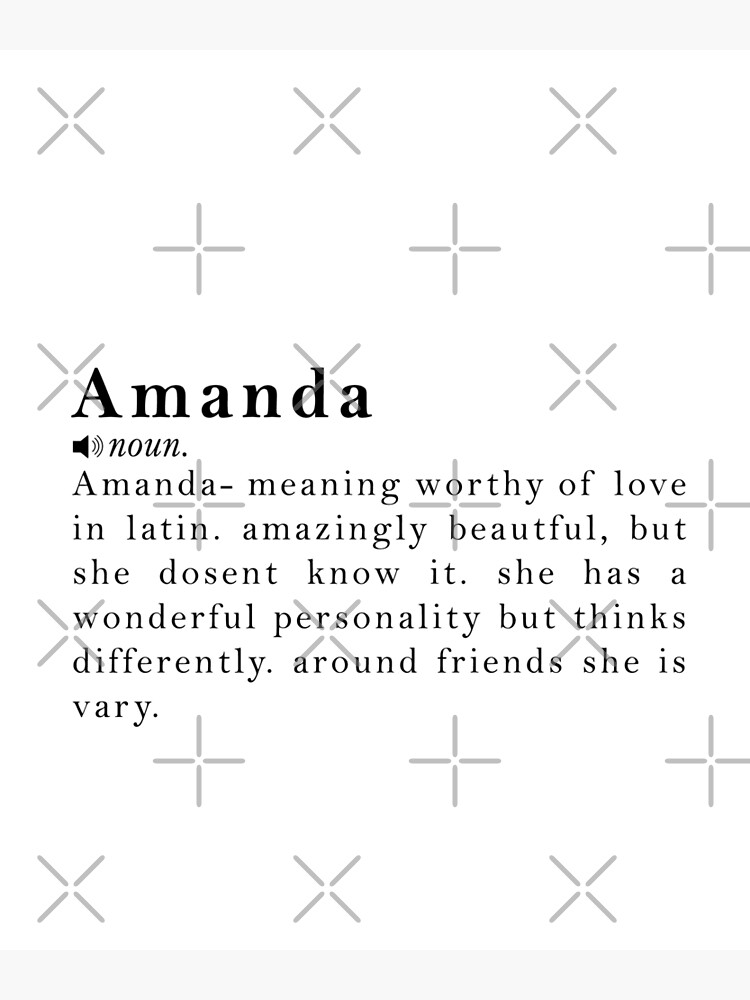 Amanda Name Definition Meaning