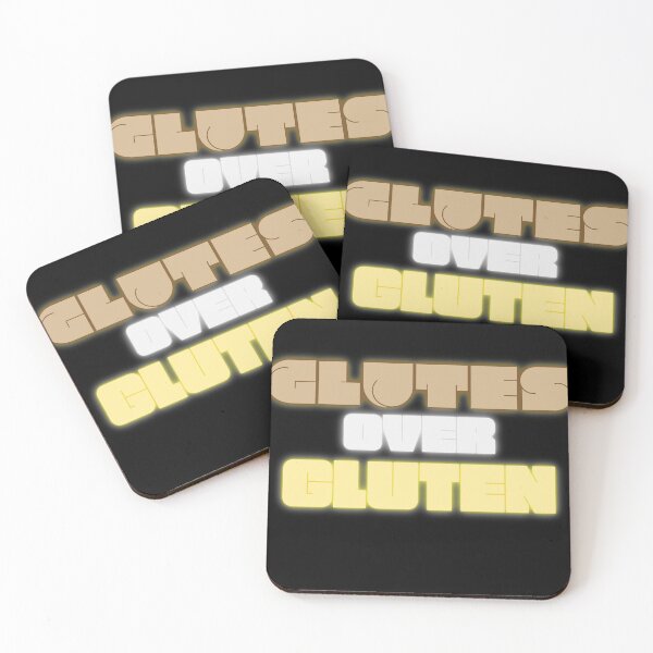 Item preview, Glutes Over Gluten - Brown/White-Grey/Yellow designed and sold by miTeless seDign.