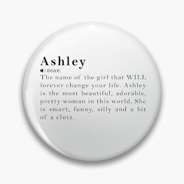 Item preview, Ashely Name Definition Meaning designed and sold by peachyline.