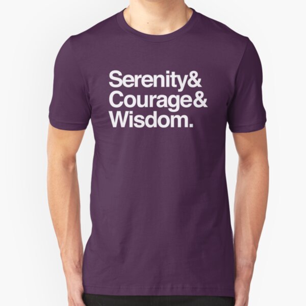 Serenity, Courage & Wisdom Slim Fit T-Shirt