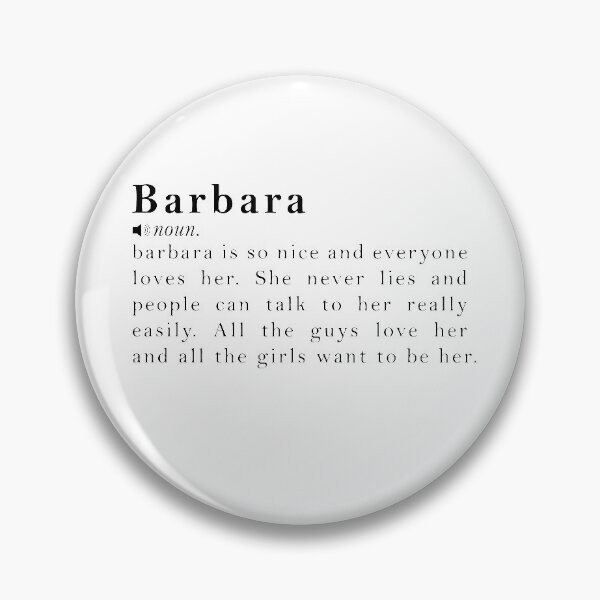 Item preview, Barbara Name Definition Meaning designed and sold by peachyline.