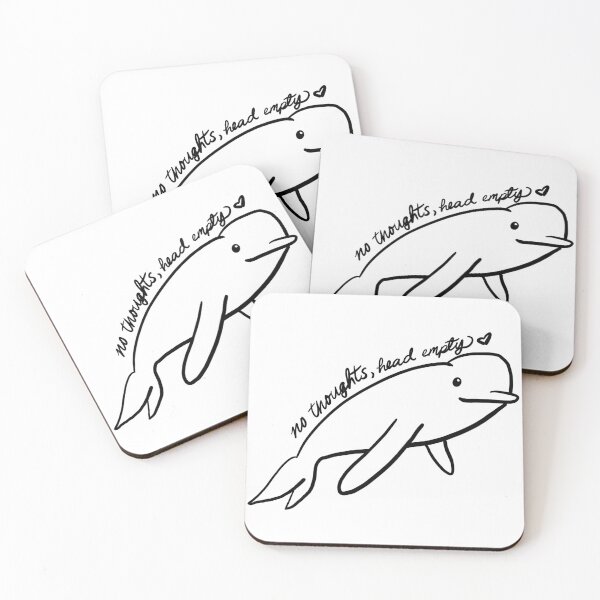 Item preview, No Thoughts, Head Empty Beluga Whale designed and sold by ZoeAdriel.