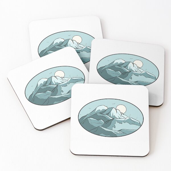 Item preview, Framed Snowy Mountains designed and sold by becky9100.