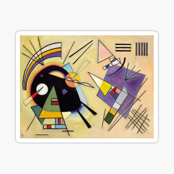 Item preview, Wassily Kandinsky Black and Violet, Black and Violet designed and sold by LazyHatter.