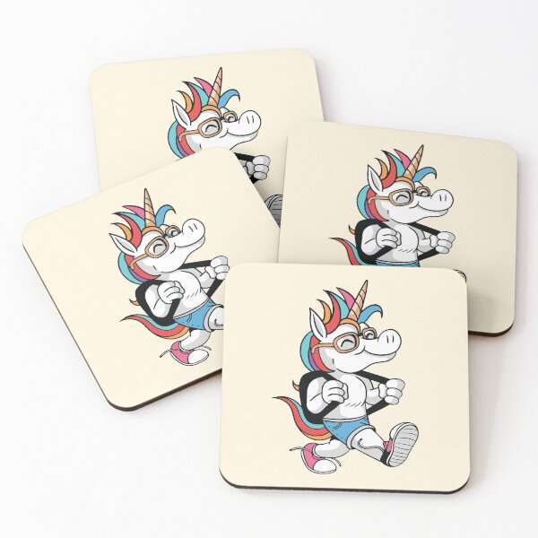 Item preview, Cute Unicorn With School Bag  designed and sold by OnepixArt.
