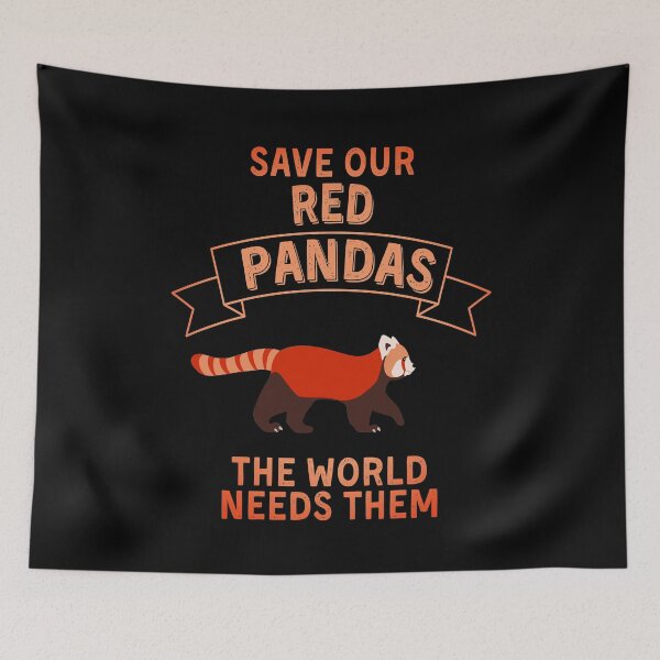 Item preview, Save the Red Pandas, Red Panda Lovers designed and sold by Cute  Pawz.