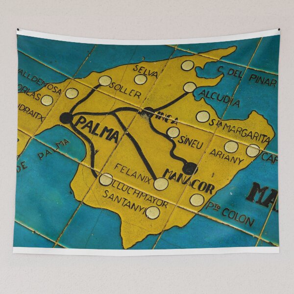Item preview, MALLORCA - SPAIN - MALLORCA - MAP - PALMA - MANACOR  designed and sold by Tropical Blood.