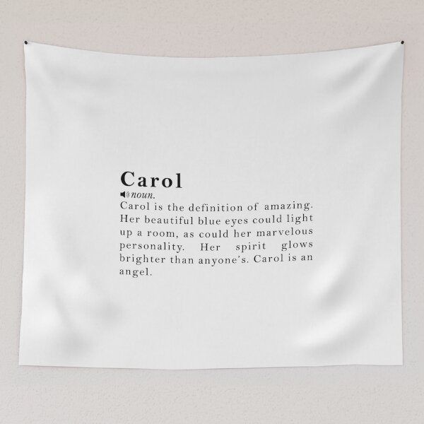 Item preview, Carol Name Definition Meaning designed and sold by peachyline.