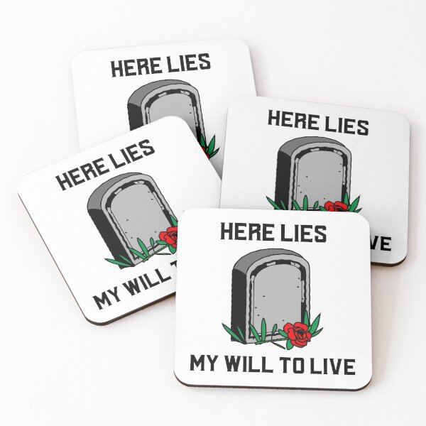 Item preview, Here lies my will to live- sarcastic millennial humour designed and sold by josephsteez.