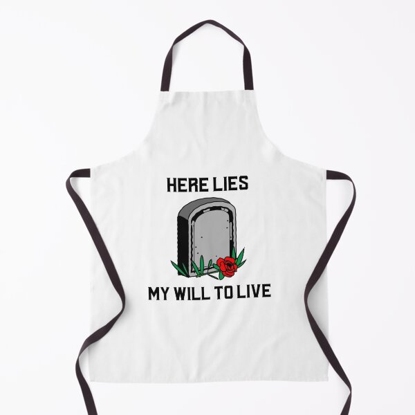 Item preview, Here lies my will to live- sarcastic millennial humour designed and sold by josephsteez.