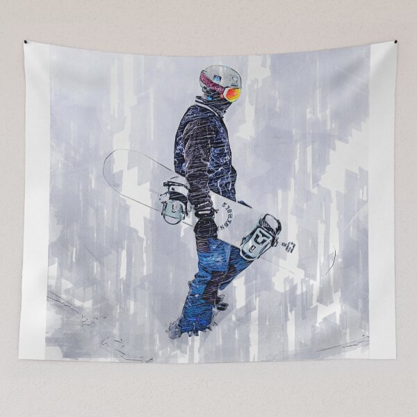 Item preview, Snowboarder Abstract. For snowboard lovers. designed and sold by ColortrixArt.