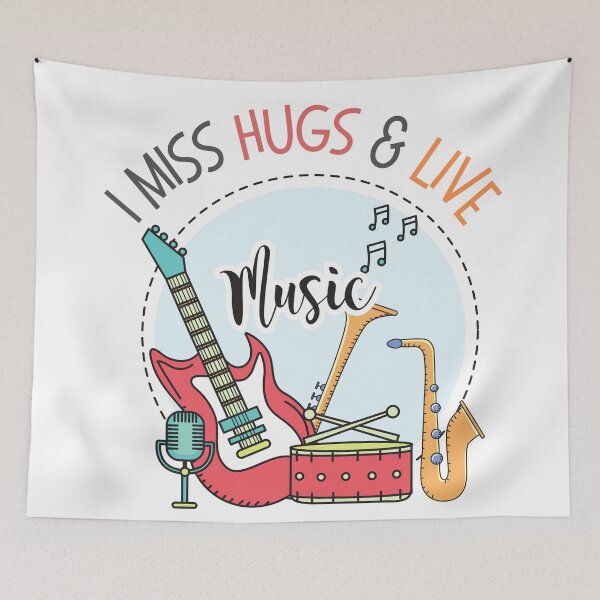 Item preview, I Miss Hugs & Live Music designed and sold by casualism.