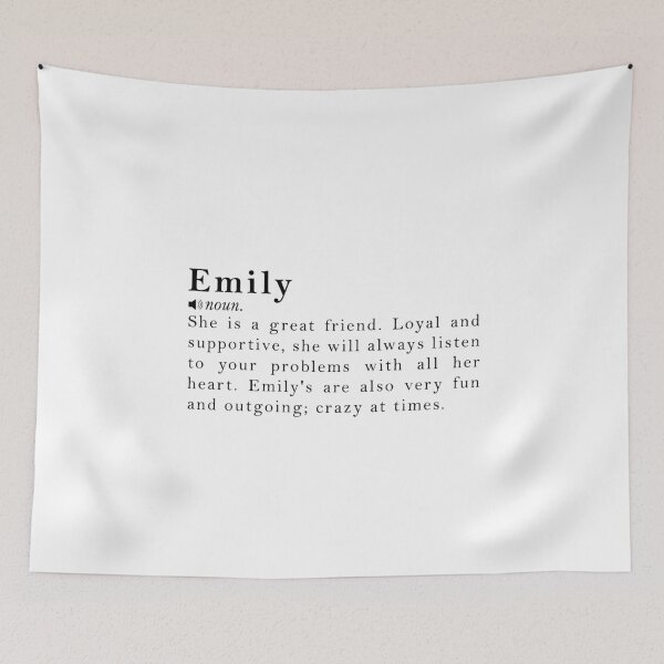 Item preview, Emily Name Definition Meaning designed and sold by peachyline.