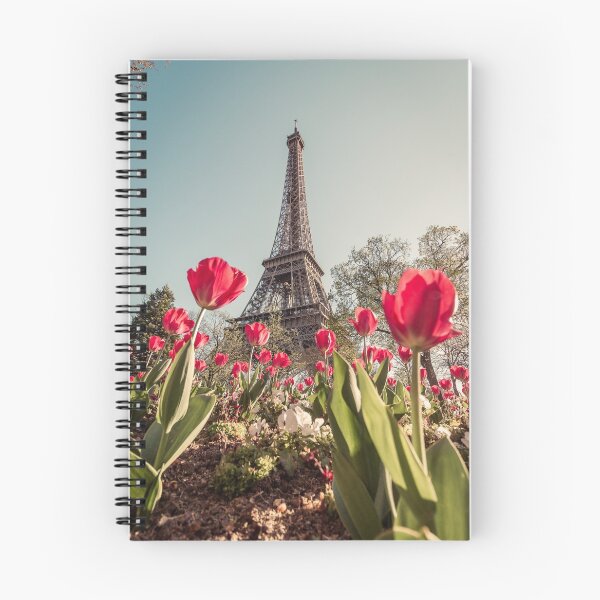 Item preview, Eiffel tower spring scene, red tulips Paris, France designed and sold by ArnitaArnita.