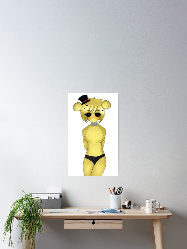 Five Nights in Anime Golden Freddy Poster for Sale by