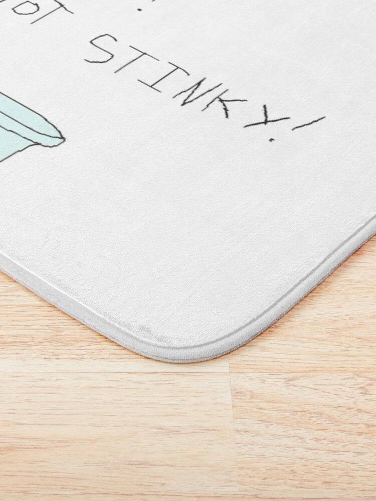 Alternate view of Clean! Washed! Not stinky! Bath Mat