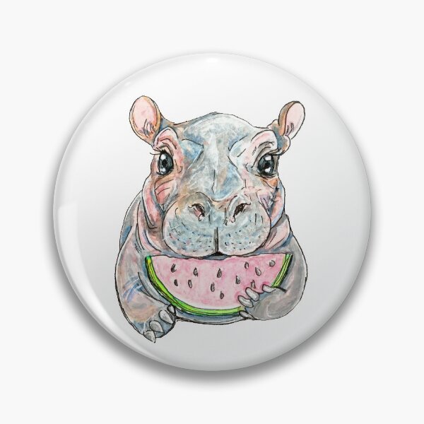 Item preview, Fiona the hippo design designed and sold by justcutebyiris.