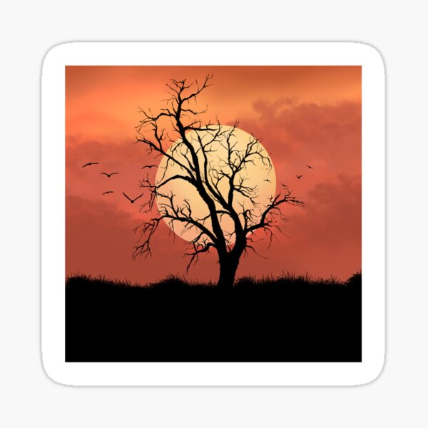 Item preview, Tree at Dusk designed and sold by Plutoaddict.