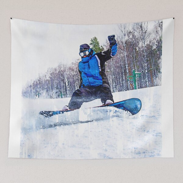 Item preview, Snowboarder In Action. For snowboarding lovers. designed and sold by ColortrixArt.