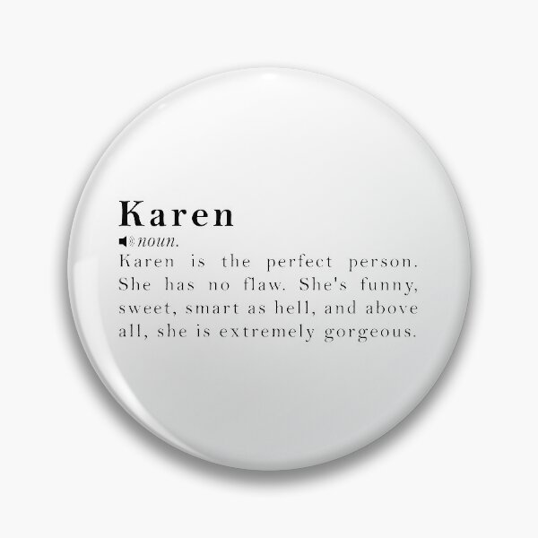 Item preview, Karen Name Definition Meaning designed and sold by peachyline.