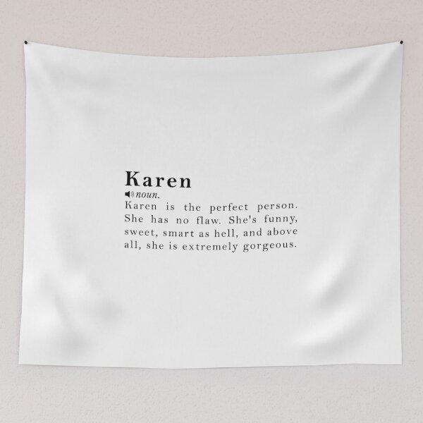 Item preview, Karen Name Definition Meaning designed and sold by peachyline.
