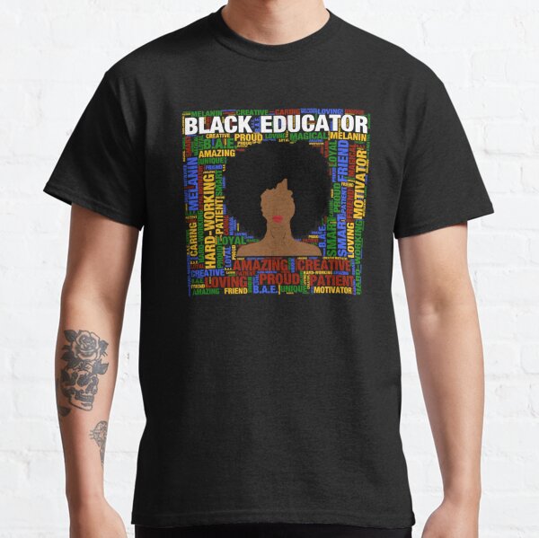 black educator t shirt