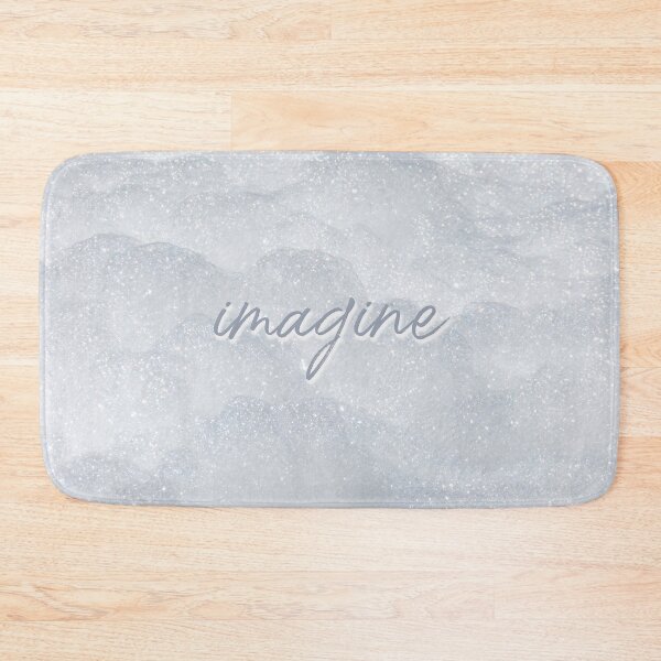 Item preview, imagine a world like that - silver glitter designed and sold by thewayitshine.