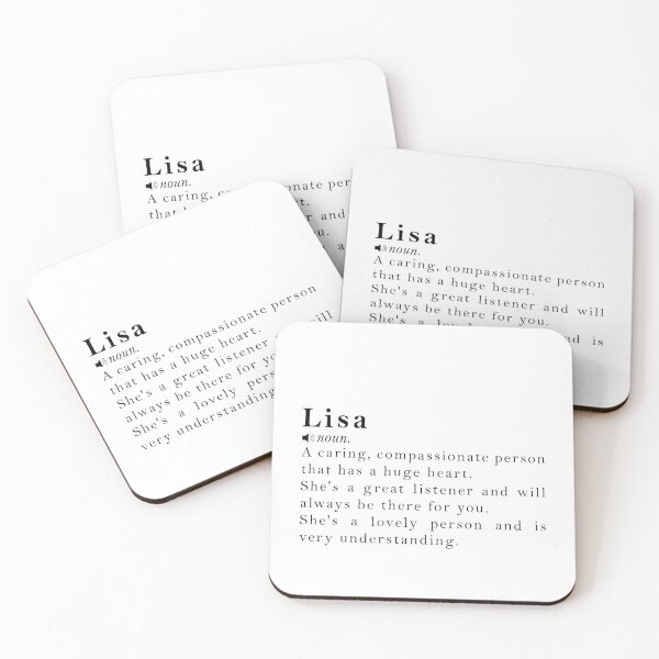 Item preview, Lisa Name Definition Meaning designed and sold by peachyline.