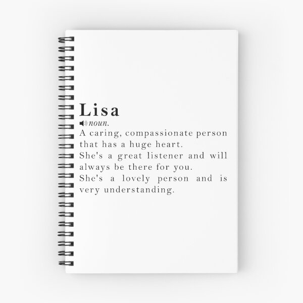Item preview, Lisa Name Definition Meaning designed and sold by peachyline.