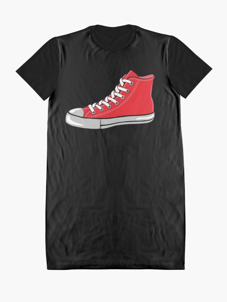 Black dress with red clearance converse