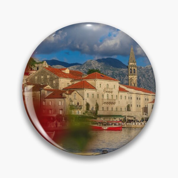 Item preview, Scenic view of the old city of Perast in Kotor Bay designed and sold by SvetlanaSF.