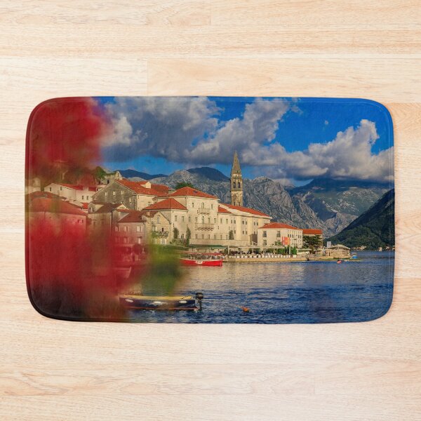 Item preview, Scenic view of the old city of Perast in Kotor Bay designed and sold by SvetlanaSF.
