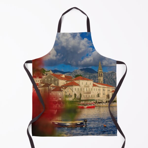 Item preview, Scenic view of the old city of Perast in Kotor Bay designed and sold by SvetlanaSF.