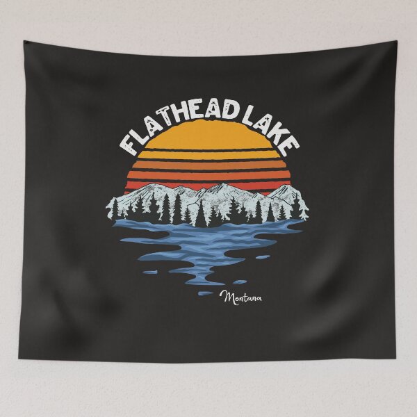 Item preview, Vintage Flathead Lake Montana Gift designed and sold by MrEddie10.