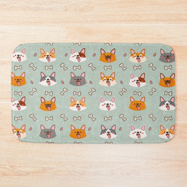Item preview, Blue Corgi Overload Personalized Patterns - Kawaii Design designed and sold by KawaiiFavors.