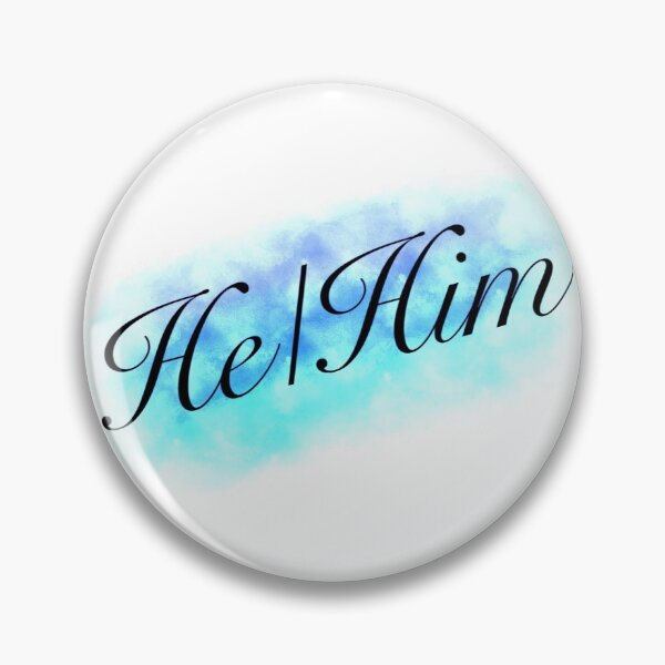 Item preview, He/Him designed and sold by Friend of Frogs.