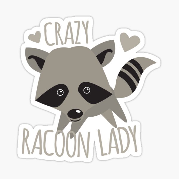 Raccoon Stickers 1.8x1.5 